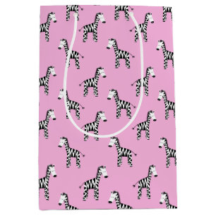 Niedliches Zebra Mittlere Geschenktüte
