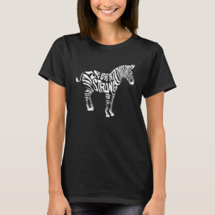 Niedliches Zebra Strong Ehlers Danlos Syndrome Bew T-Shirt