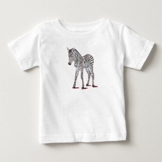 Niedliches Zebra Top Wildlife Design für Babies T  (Vorderseite)