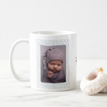 Niedliches Zeichnend Foto Geburtshauskarte Baby