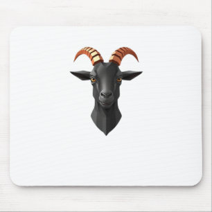Niedliches Ziegenhear 3d - Welt-Aufkleber für Tier Mousepad