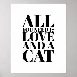 Niedliches Zitat Alles, was Sie brauchen, ist Lieb Poster