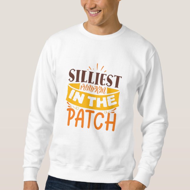 Niedliches Zitat von Silmost Pumpkin Sweatshirt (Vorderseite)
