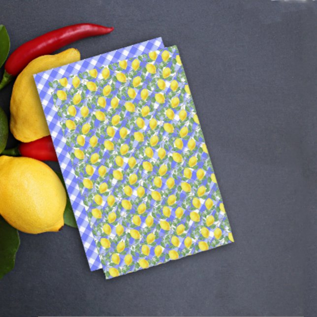 Niedliches Zitronenblau Buffalo Kariert (Von Creator hochgeladen)