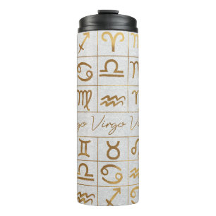 Niedliches Zodiac-Zeichen/Virgo Thermosbecher