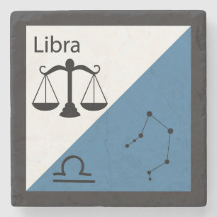 Niedliches Zodiaksymbol, Zeichen & Sternlayout-Lib Steinuntersetzer