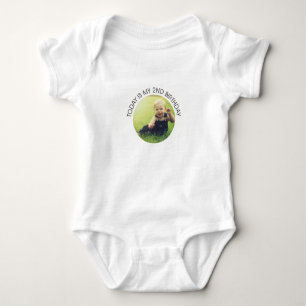 Niedliches zweites Geburtstagskind Party Custom Fo Baby Strampler