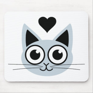 Niedlichste blaue Katze Mousepad
