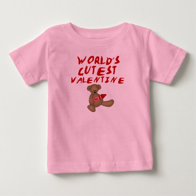 Niedlichste der Valentine-T-Shirts und Geschenke Baby T-shirt (Vorderseite)