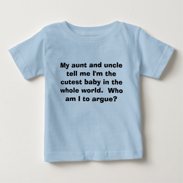 Niedlichstes Baby: Wer sind ich, zum zu Baby T-shirt (Vorderseite)
