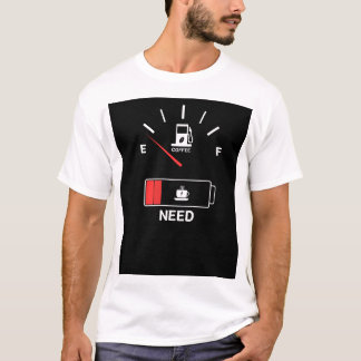 Niedrig brennbar, Kaffee genussvoll Koffein t-Shir T-Shirt