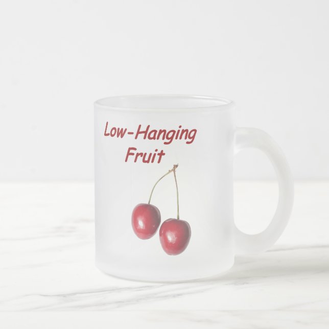 Niedrig - hängende Frucht Mattglastasse (Rechts)