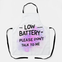 Niedrige Batterie Bitte sprechen Sie nicht mit mir
