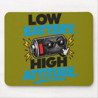 Niedrige Batterie Hohe Einstellung Lustiges Gaming Mousepad