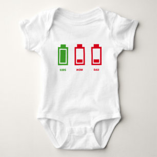 Niedrige Batterie-lustige KinderMama-Vater-Energie Baby Strampler