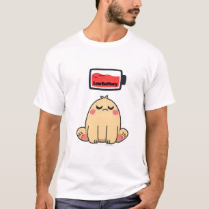 Niedrige Batterielocht - Funny Comic Doodle T-Shirt
