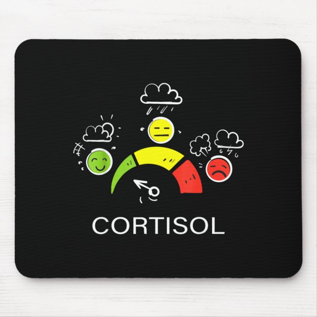 Niedrige Cortisolwerte v Meme  Mousepad (Vorne)
