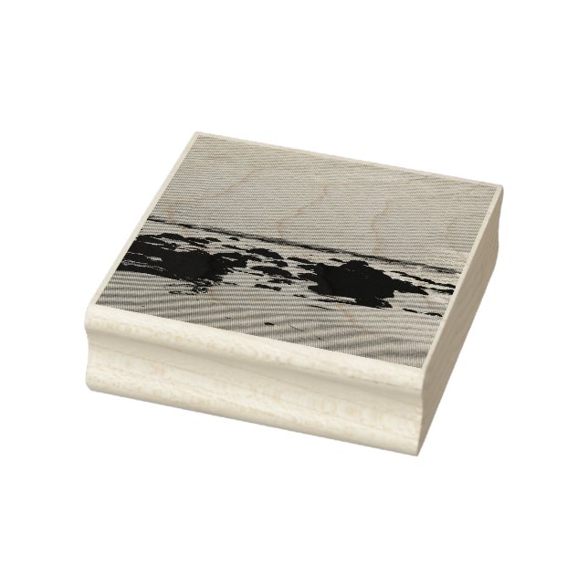 Niedrige Flut Topanga Strand Gummistempel (Stempel)
