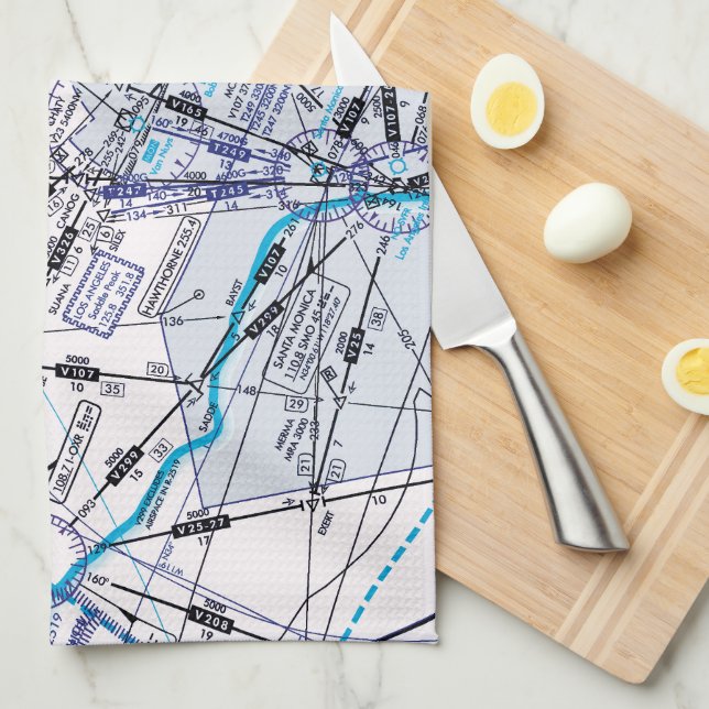 Niedrige Höhendiagramm Geschirrtuch (Viertel Falte)