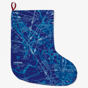 Niedrige Höhendiagramm Großer Weihnachtsstrumpf