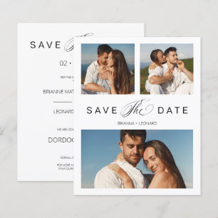 Niedrige Kosten 3 Fotos Couple Einfaches elegantes