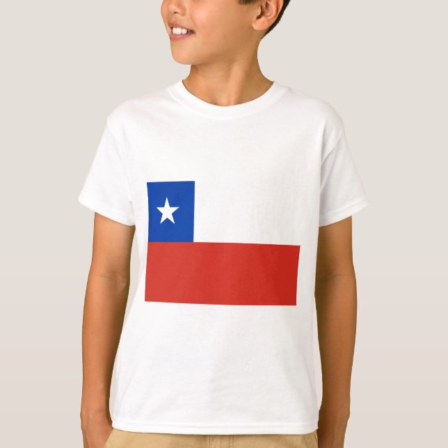 Niedrige Kosten! Chile-Flagge T-Shirt (Vorderseite)
