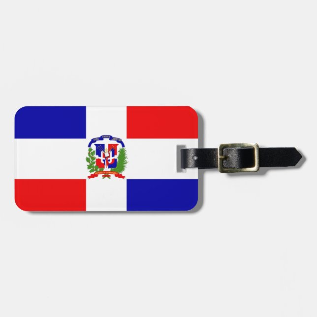 Niedrige Kosten! Dominikanische Republik Gepäckanhänger (Vorderseite horizontal)