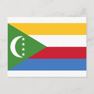 Niedrige Kosten! Flagge der Komoren Postkarte
