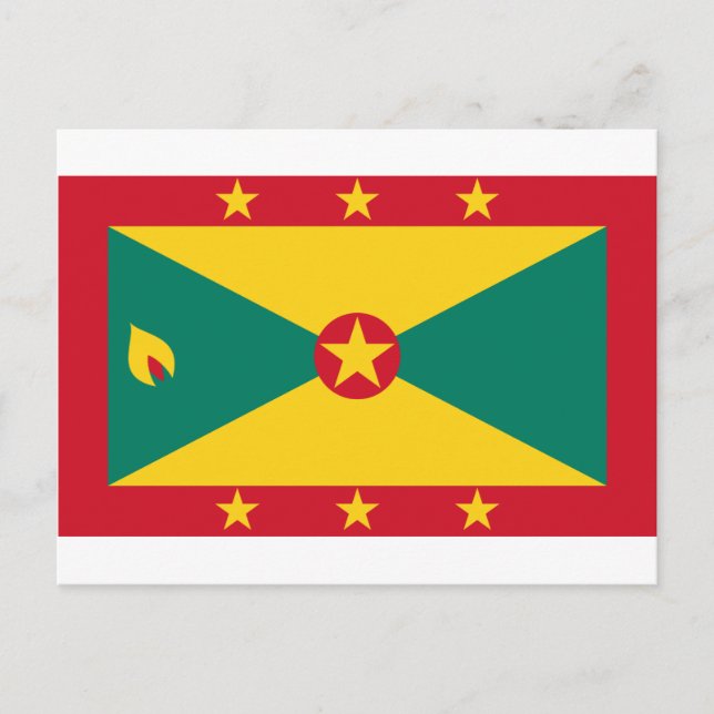 Niedrige Kosten! Grenada-Flagge Postkarte (Vorderseite)