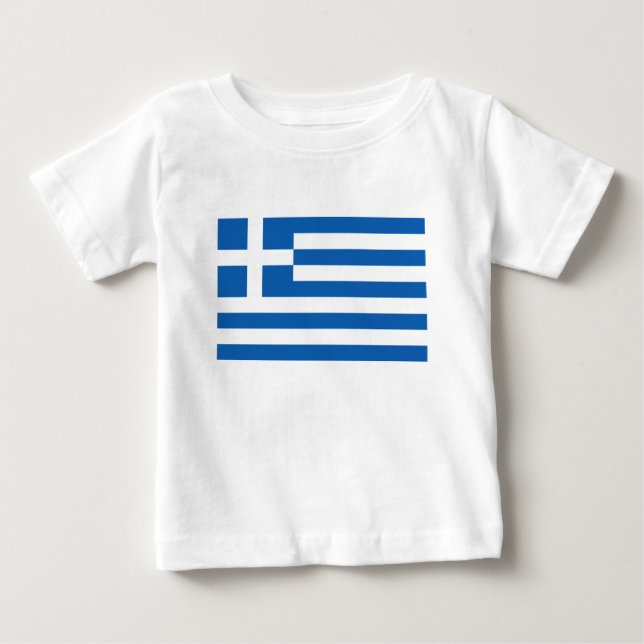 Niedrige Kosten! Griechenland-Flagge Baby T-shirt (Vorderseite)