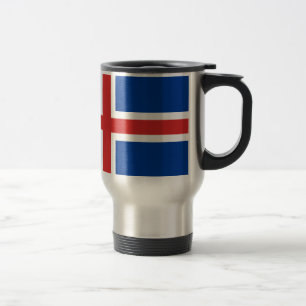 Niedrige Kosten! Island-Flagge Reisebecher