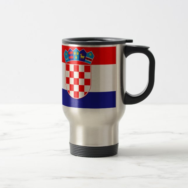 Niedrige Kosten! Kroatische Flagge Reisebecher (Rechts)