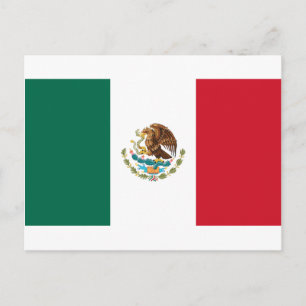 Niedrige Kosten! Mexiko-Flagge Postkarte