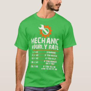 Niedrige mechanische Arbeitslosenquoten pro Stunde T-Shirt