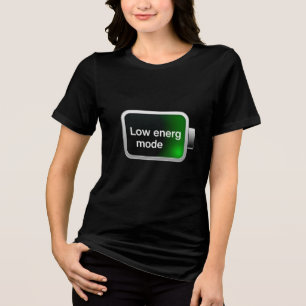 Niedrigenergie-Modus Batterie-Symbol Digitalgrafik Tri-Blend Shirt
