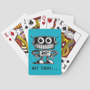 Niedrigenergie-Roboter – Nicht heute… Spielkarten