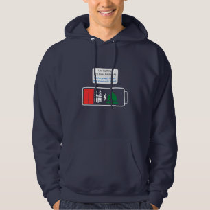 Niedriger Akku – 20% Imaan verbleibend Anpassbar Hoodie