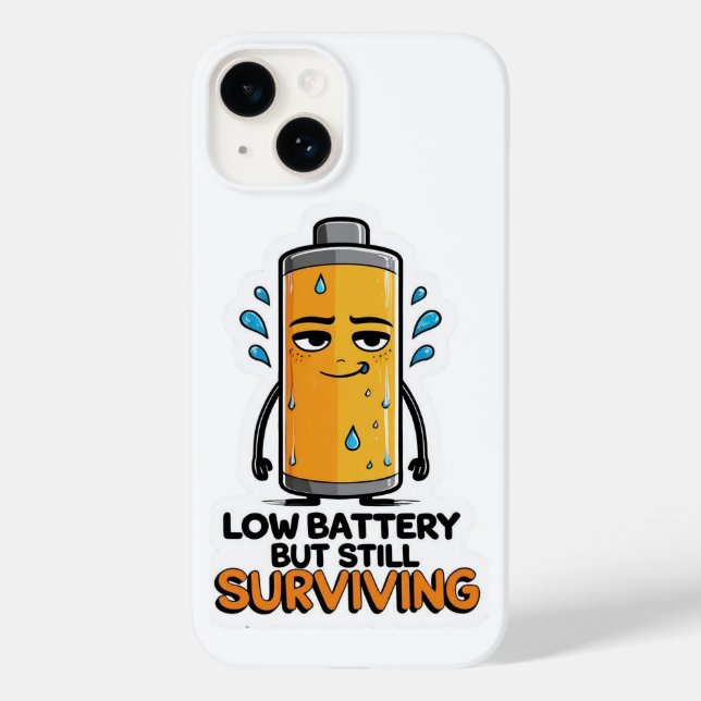 Niedriger Akku Case-Mate iPhone 14 Hülle (Rückseite)