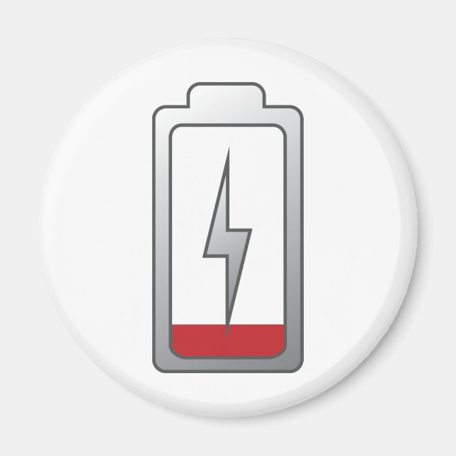 Niedriger Akku! Magnet (Vorne)