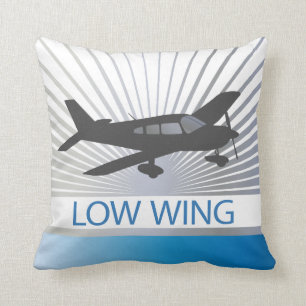 Niedriger Flügel-Flugzeug Kissen
