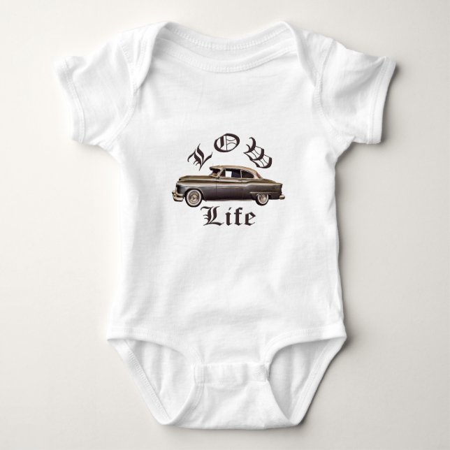 Niedriger Leben-OldsmobileLowrider Baby Strampler (Vorderseite)
