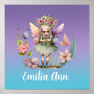 Niedriger personalisierter Feen-Poster-Druck Poster