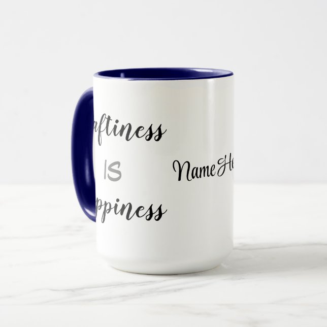 NIEDRIGER Preis! Kunsthandwerk ist Glück Combo 15o Tasse (Vorderseite Links)