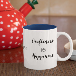 NIEDRIGER Preis! Kunsthandwerk ist Glück Combo 15o Zweifarbige Tasse