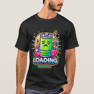 Niedriger sozialer Akku - Einführung des Spaßes T-Shirt