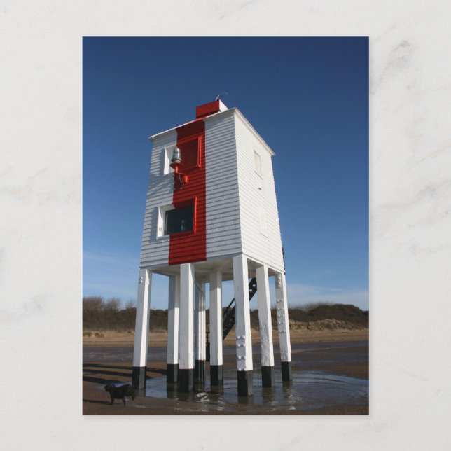Niedriges Leuchtturm, Burnham on Sea, Somerset, Ve Postkarte (Vorderseite)