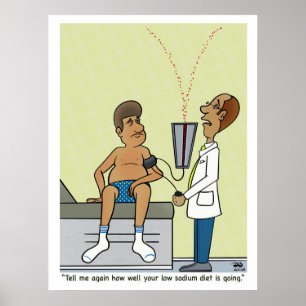 Niedriges Natrium Poster