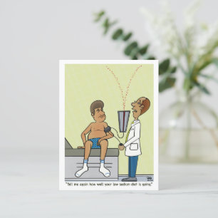 Niedriges Natrium Postkarte