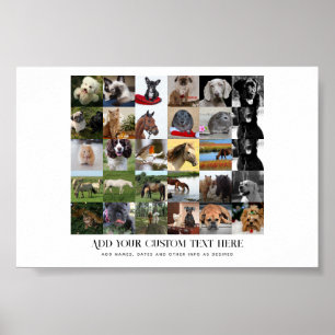 Niedrigste Preise! 35 x FOTO Collage und benutzerd Poster