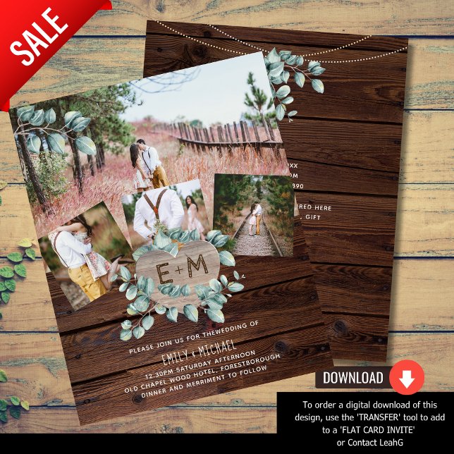 Niedrigster FLYER für Hochzeiten - FOTO EUCALYPTUS (Von Creator hochgeladen)